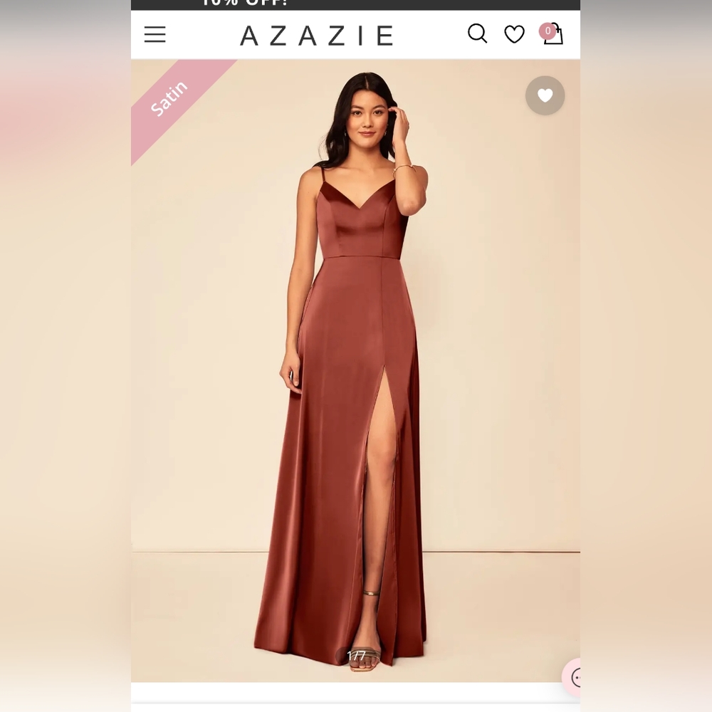 Azazie stretch satin dress
